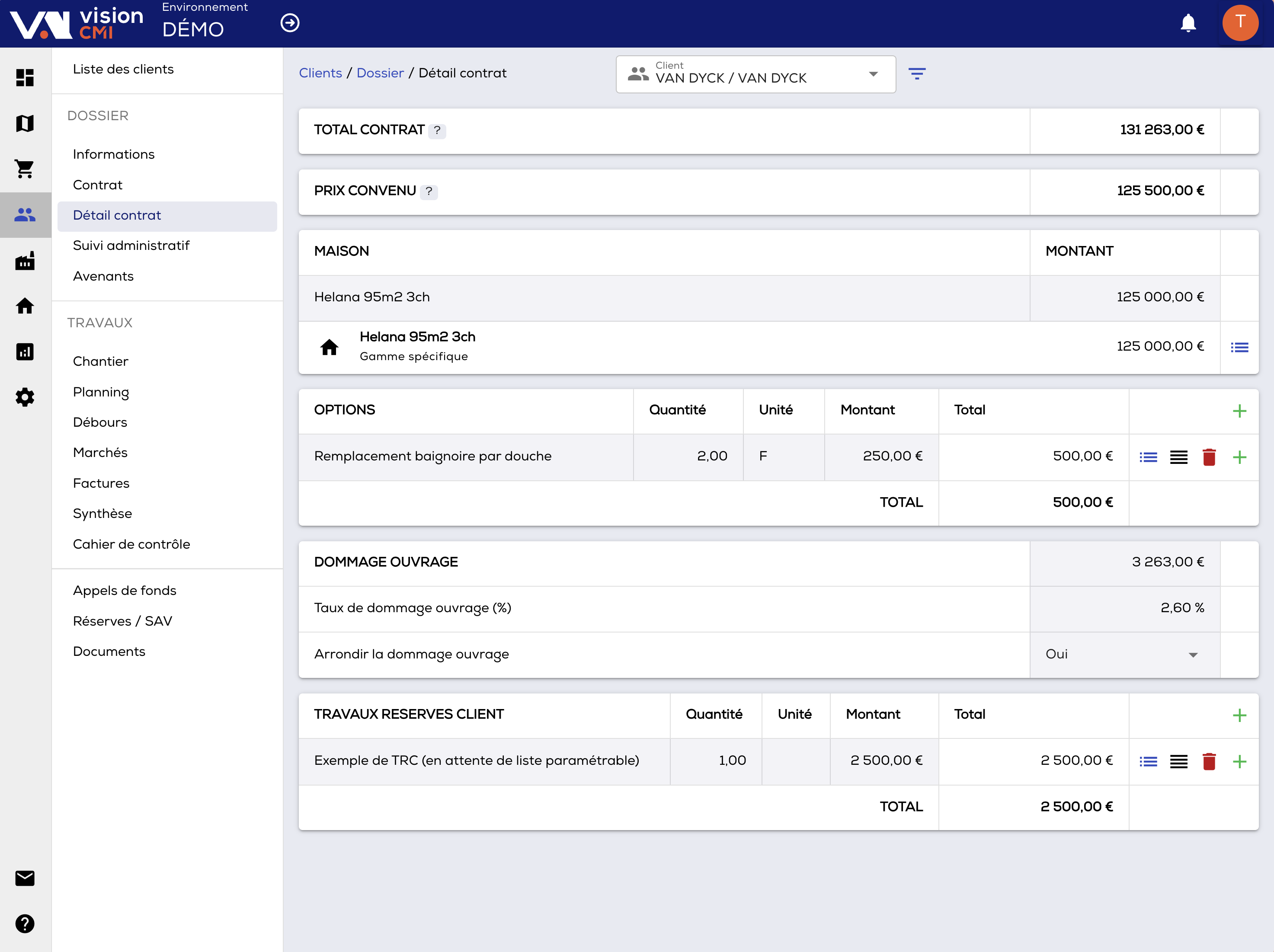Screenshot of VisionCMI
